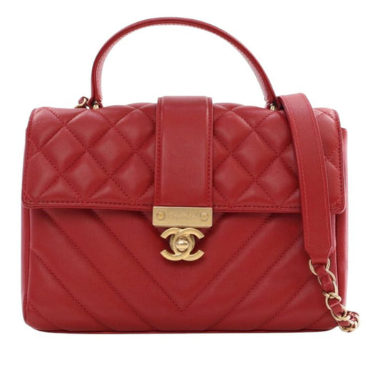 Chanel Small Mixed Quilt Calfskin In The City Top Handle Bag