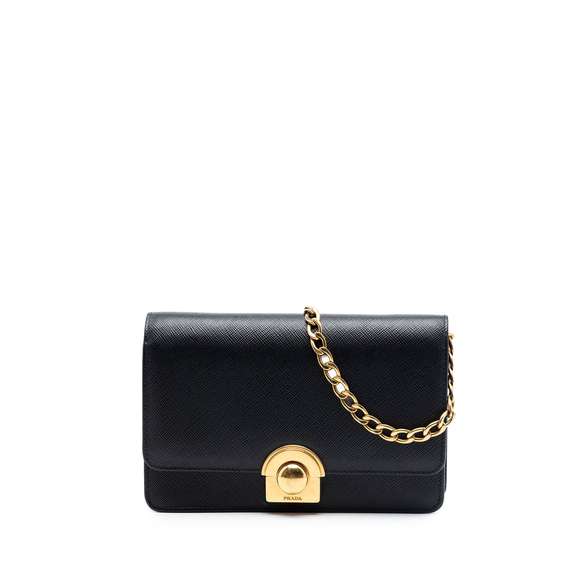 Prada Saffiano Arcade Wallet On Chain