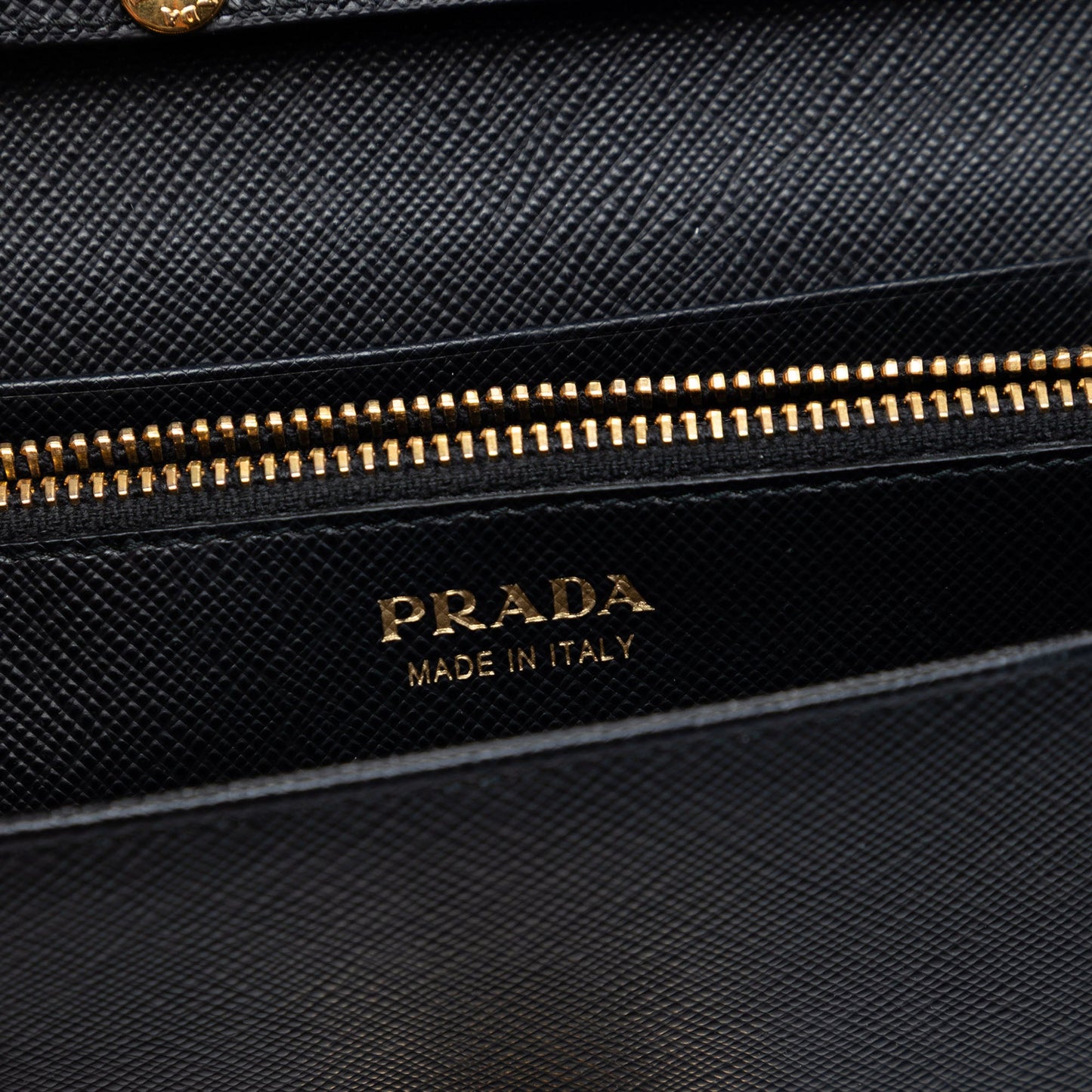 Prada Saffiano Arcade Wallet On Chain