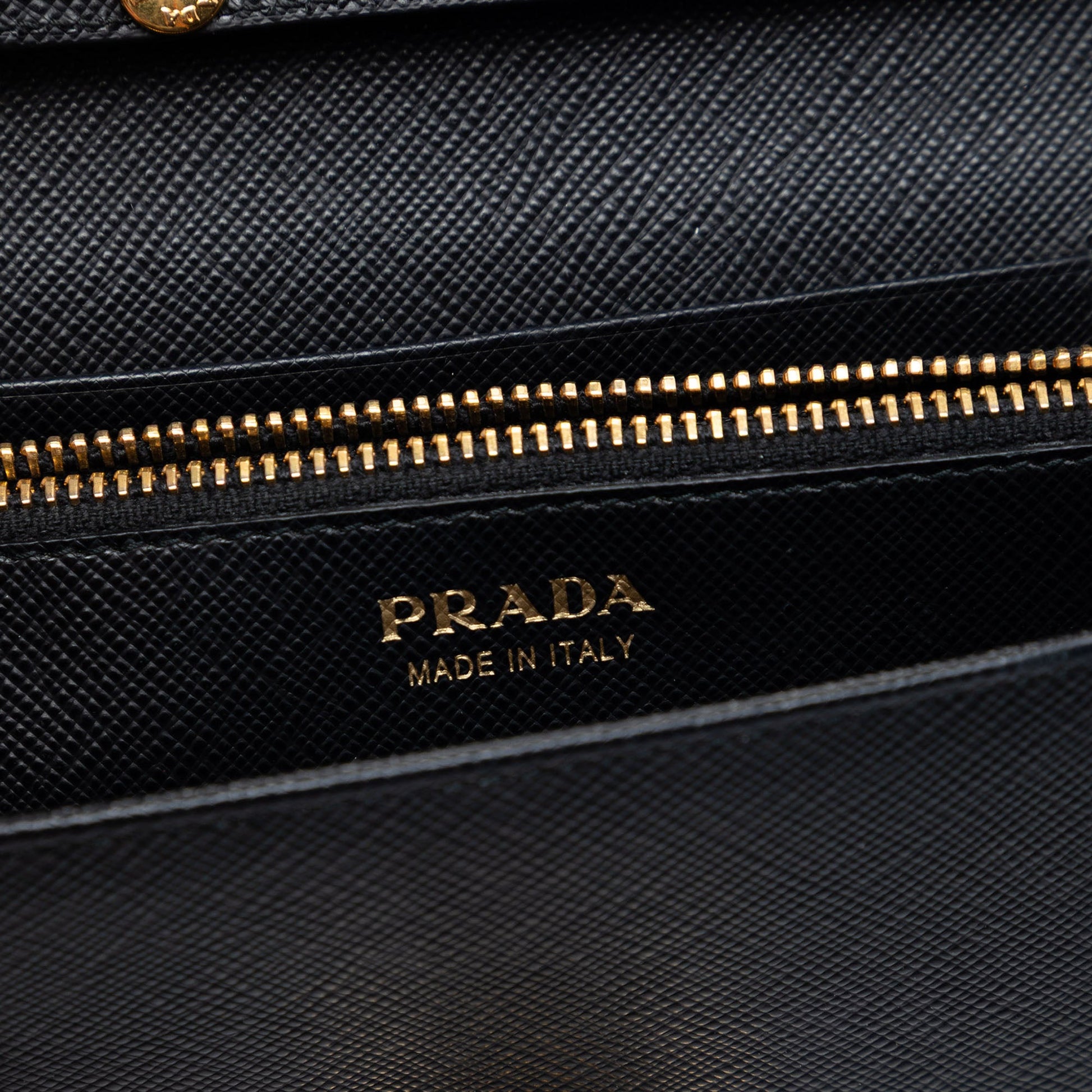 Prada Saffiano Arcade Wallet On Chain
