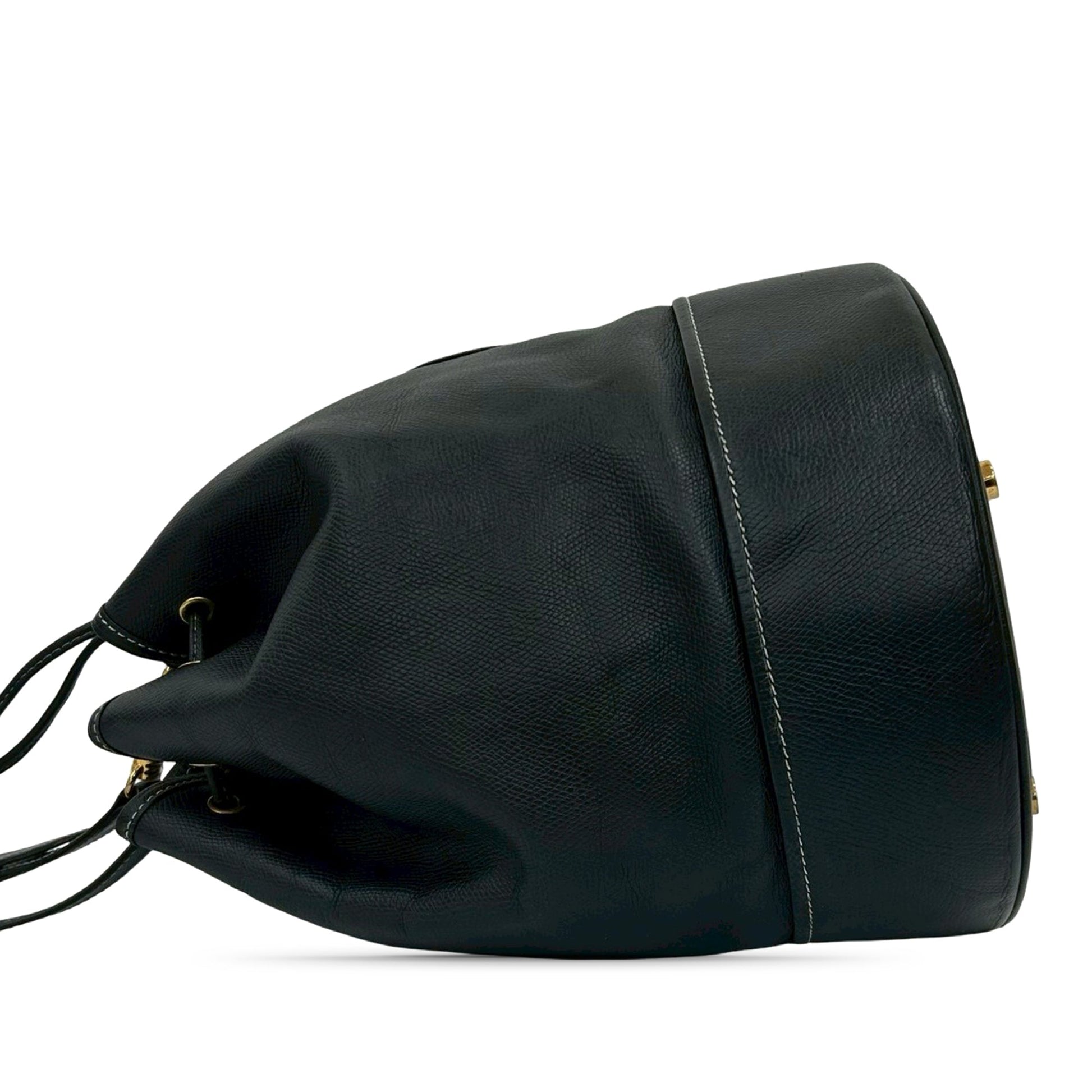LOEWE Leather Anagram Bucket Bag