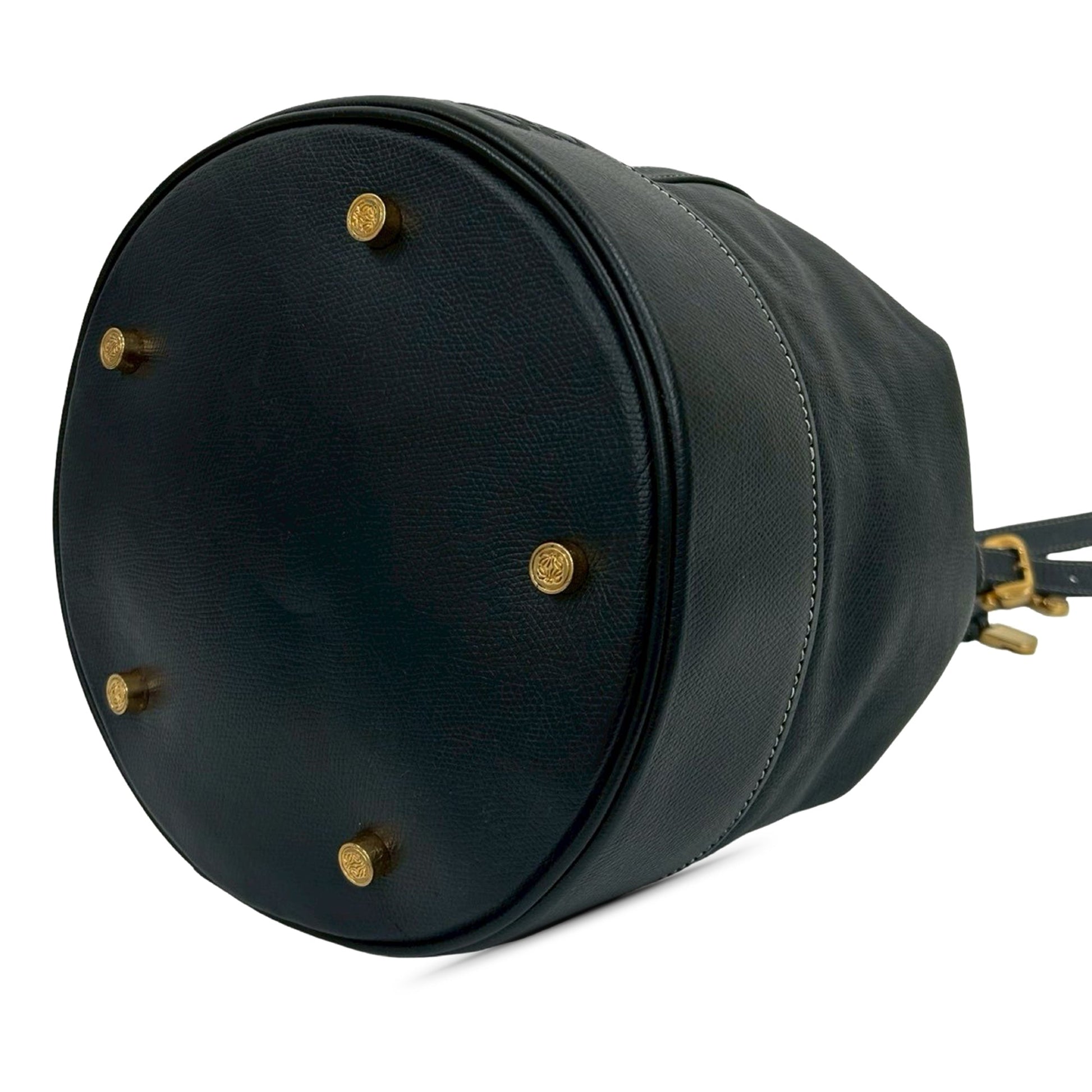 LOEWE Leather Anagram Bucket Bag