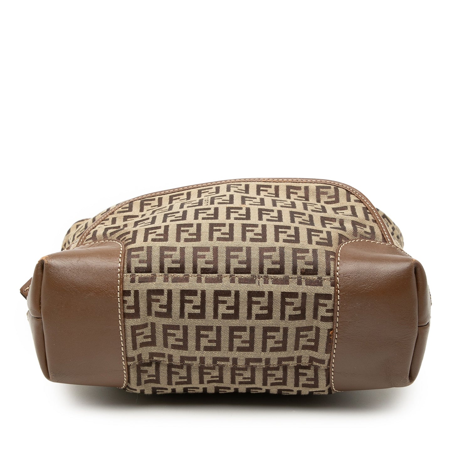 Fendi Zucchino Canvas Chef Front Pocket Shopping Tote