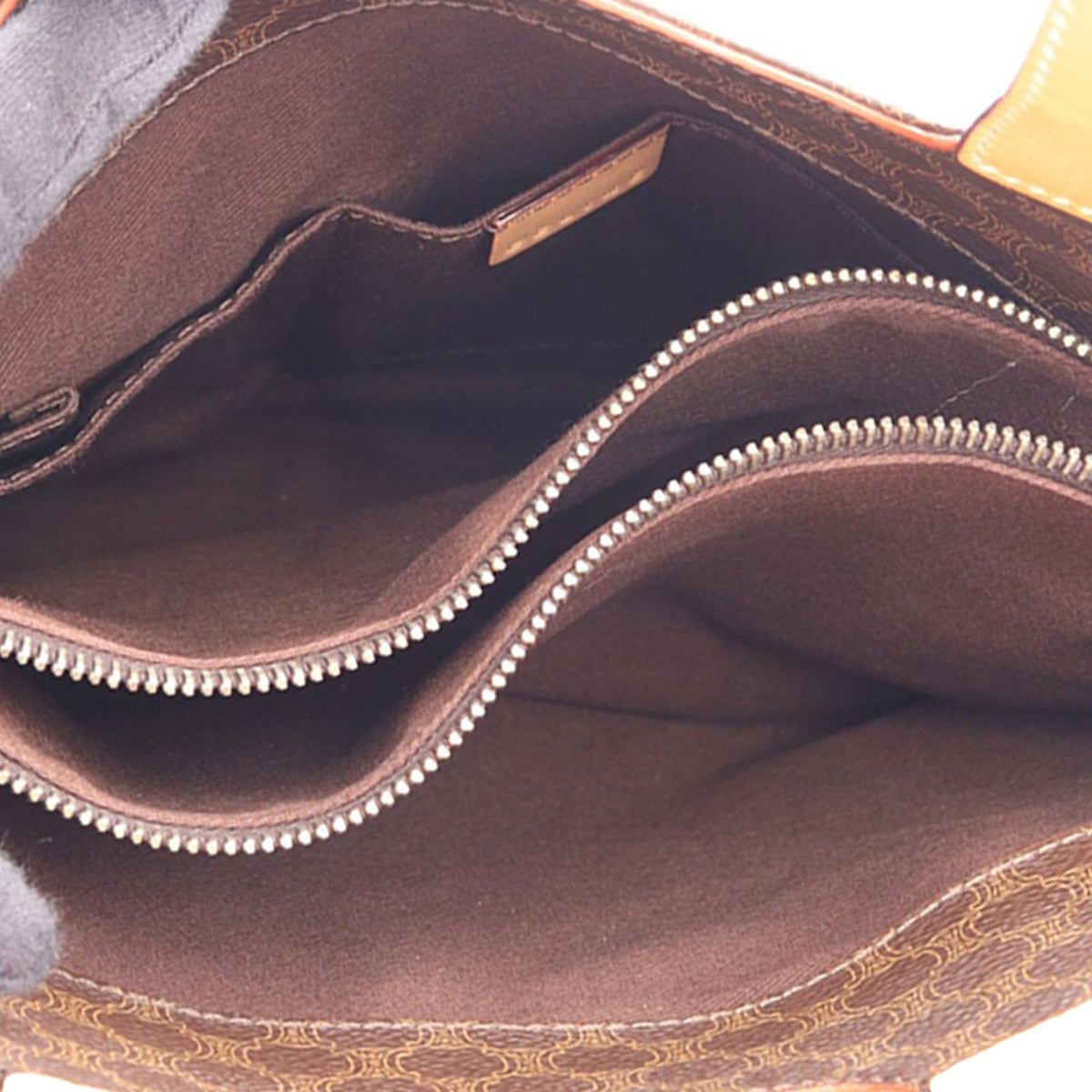 Celine Macadam Coated Canvas Tote — Brown