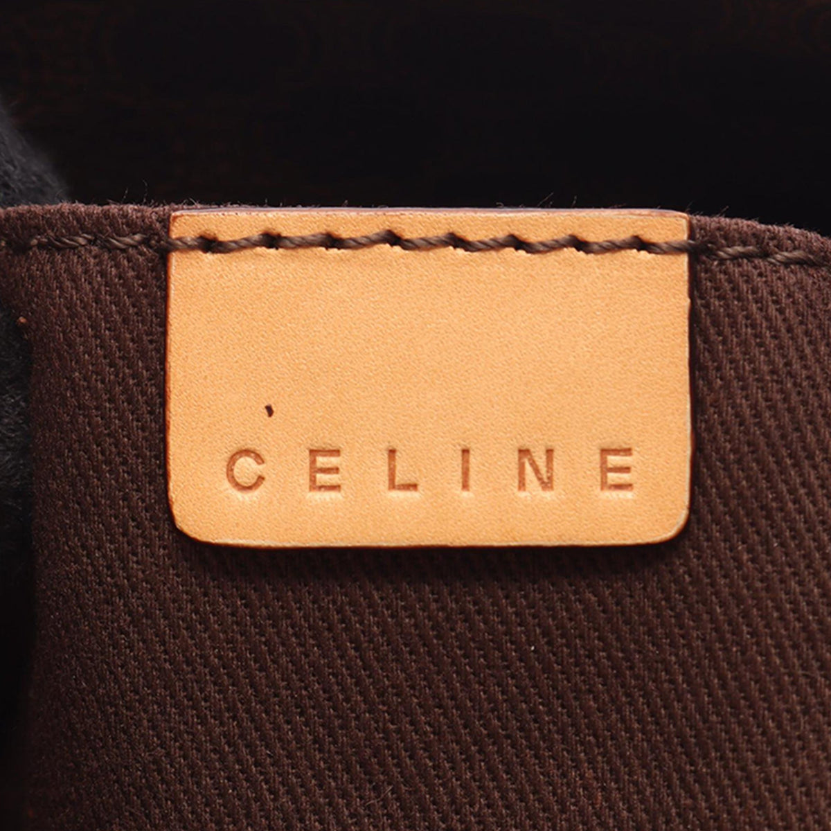 Celine Macadam Coated Canvas Tote — Brown