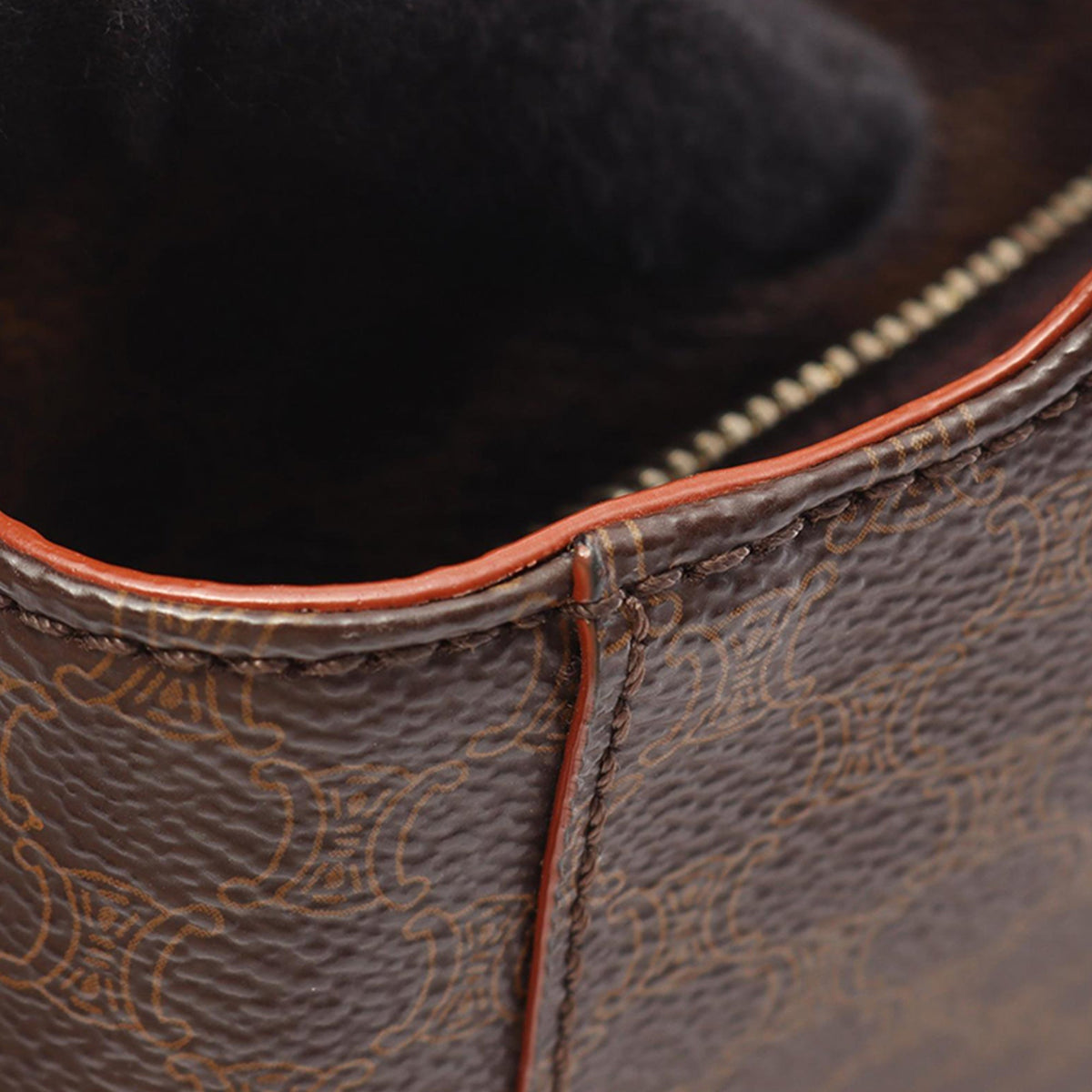 Celine Macadam Coated Canvas Tote — Brown