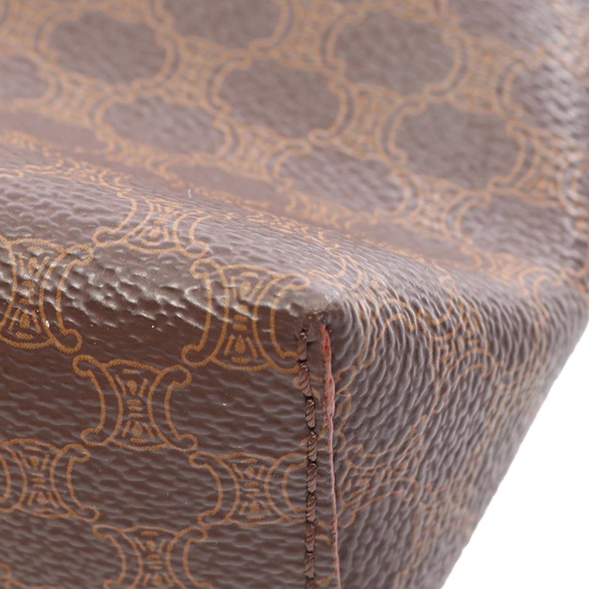 Celine Macadam Coated Canvas Tote — Brown