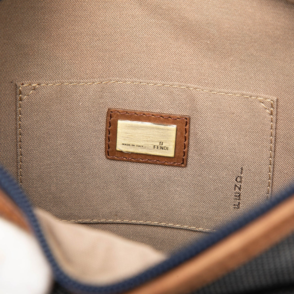 Fendi Denim FF Crossbody — Blue