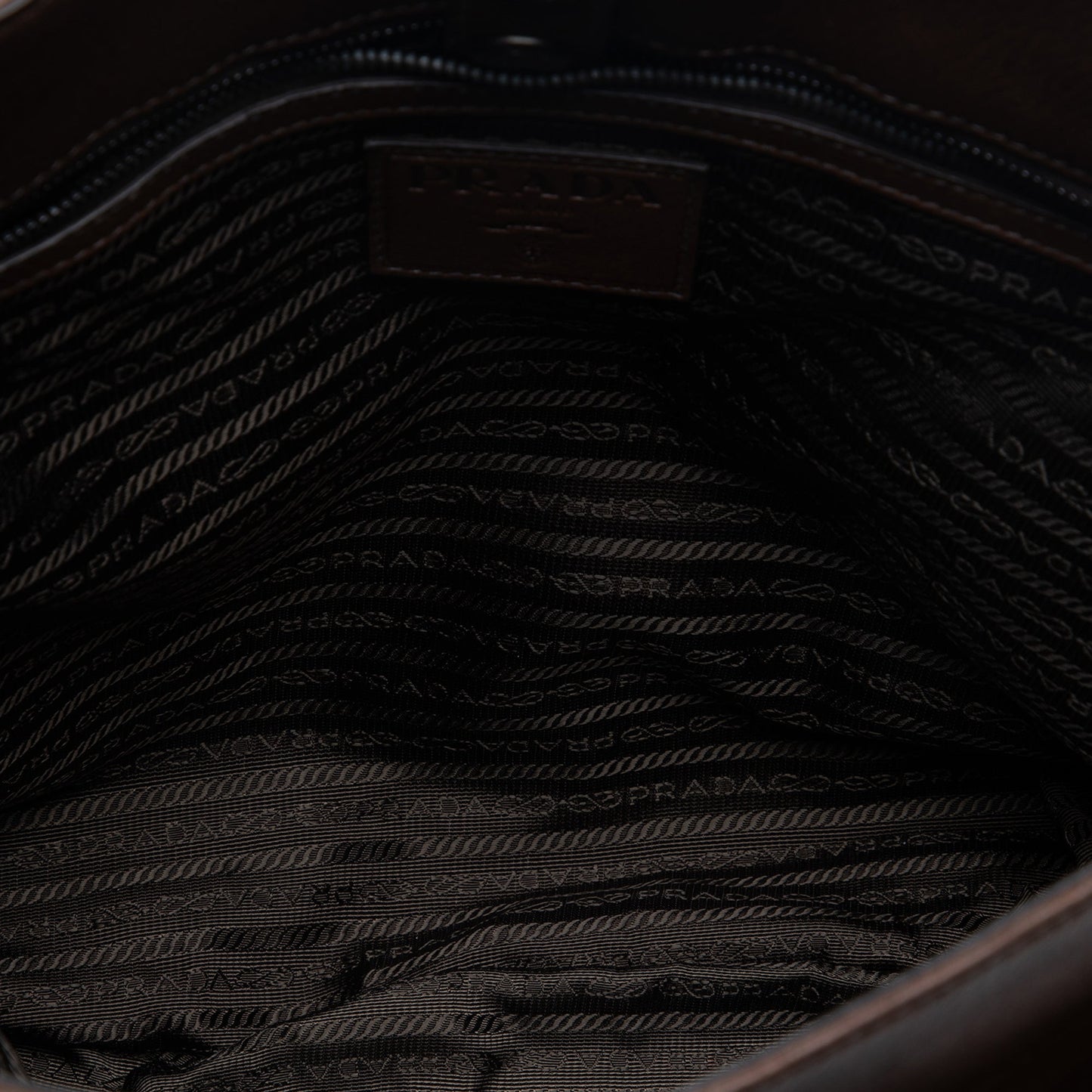Prada Leather Buckle Messenger Bag