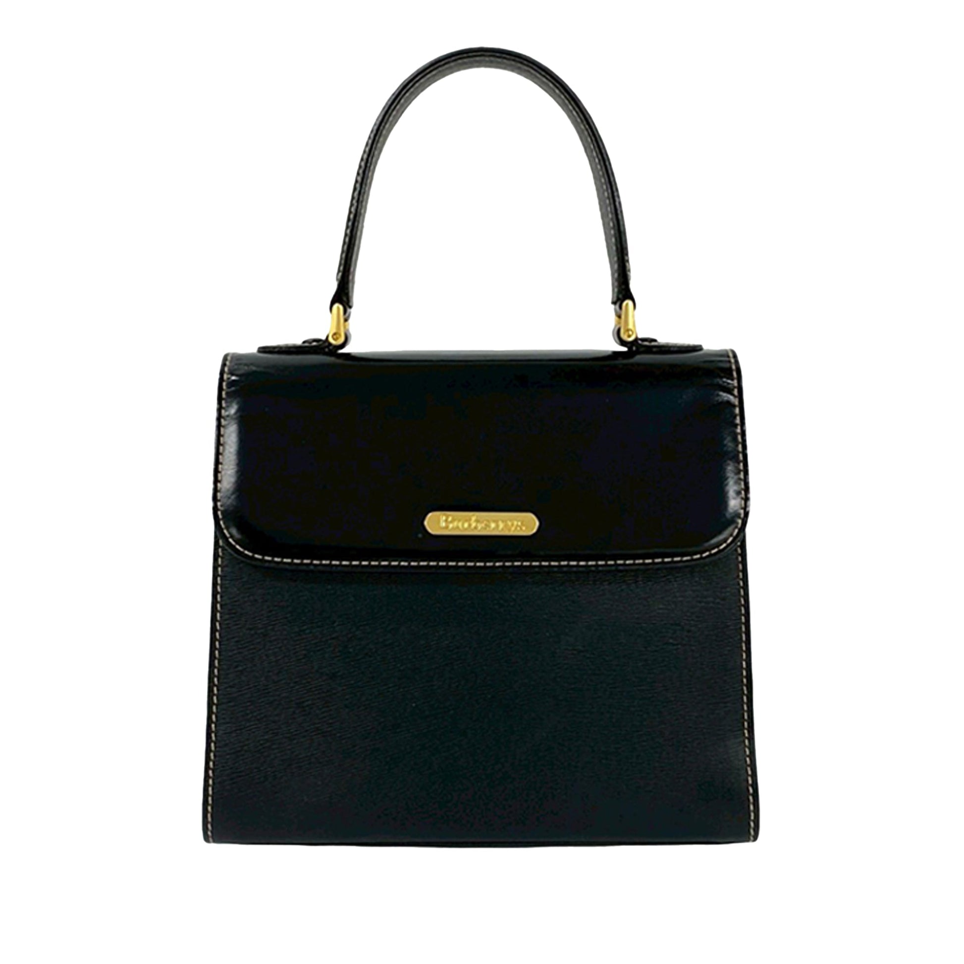 Leather Top Handle Bag
