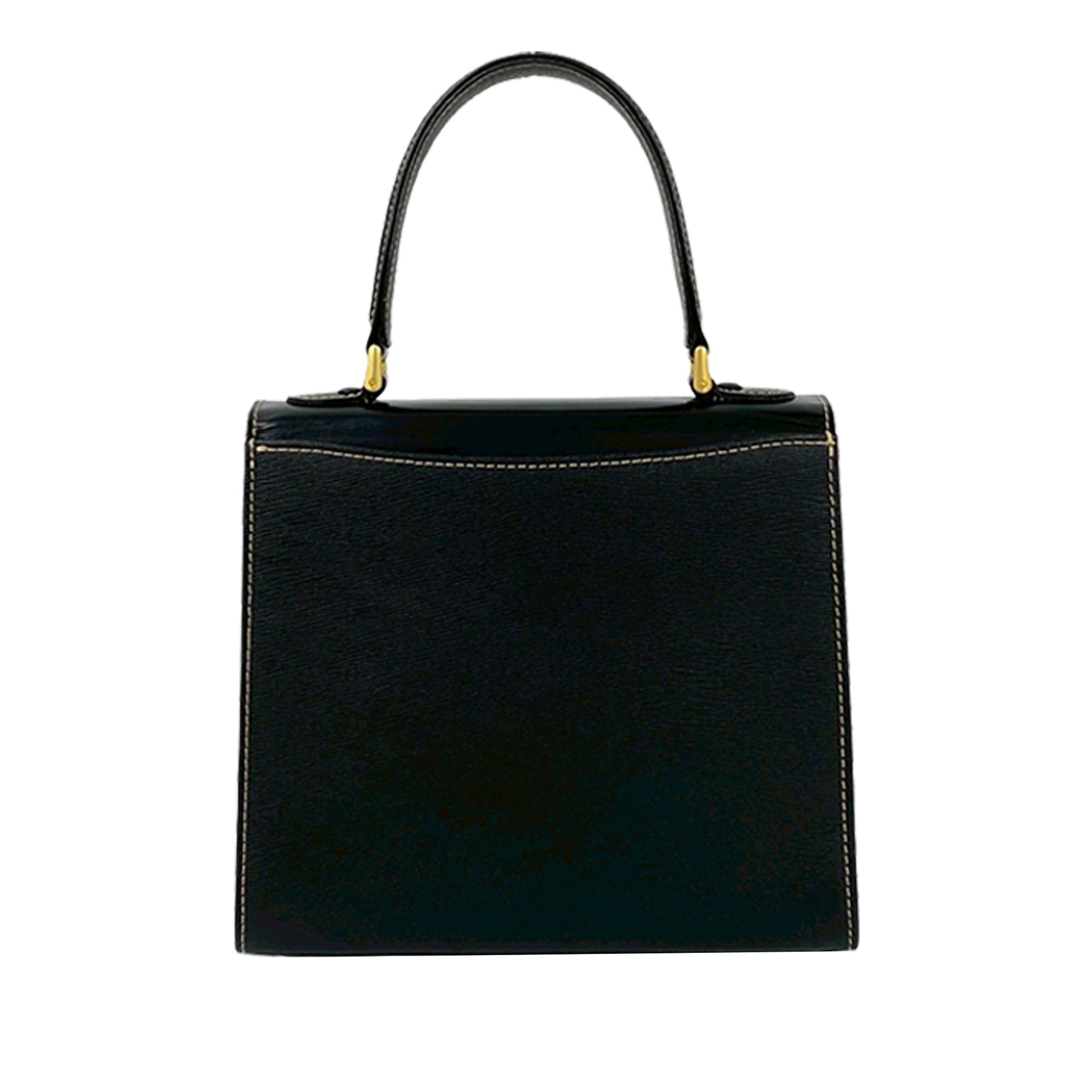 Leather Top Handle Bag