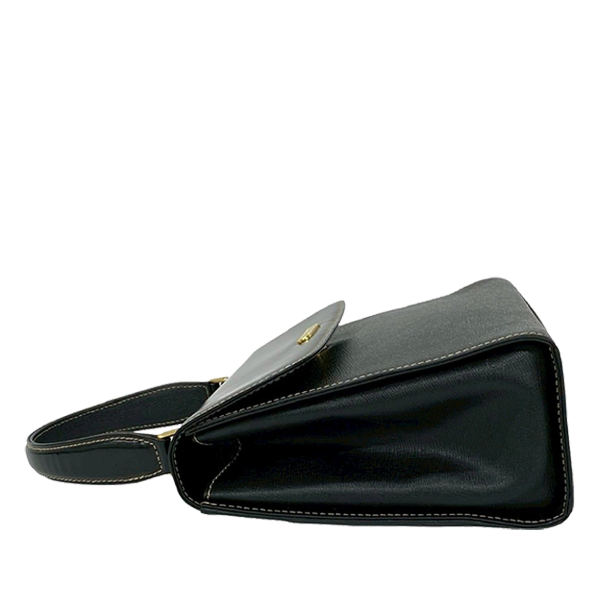 Leather Top Handle Bag