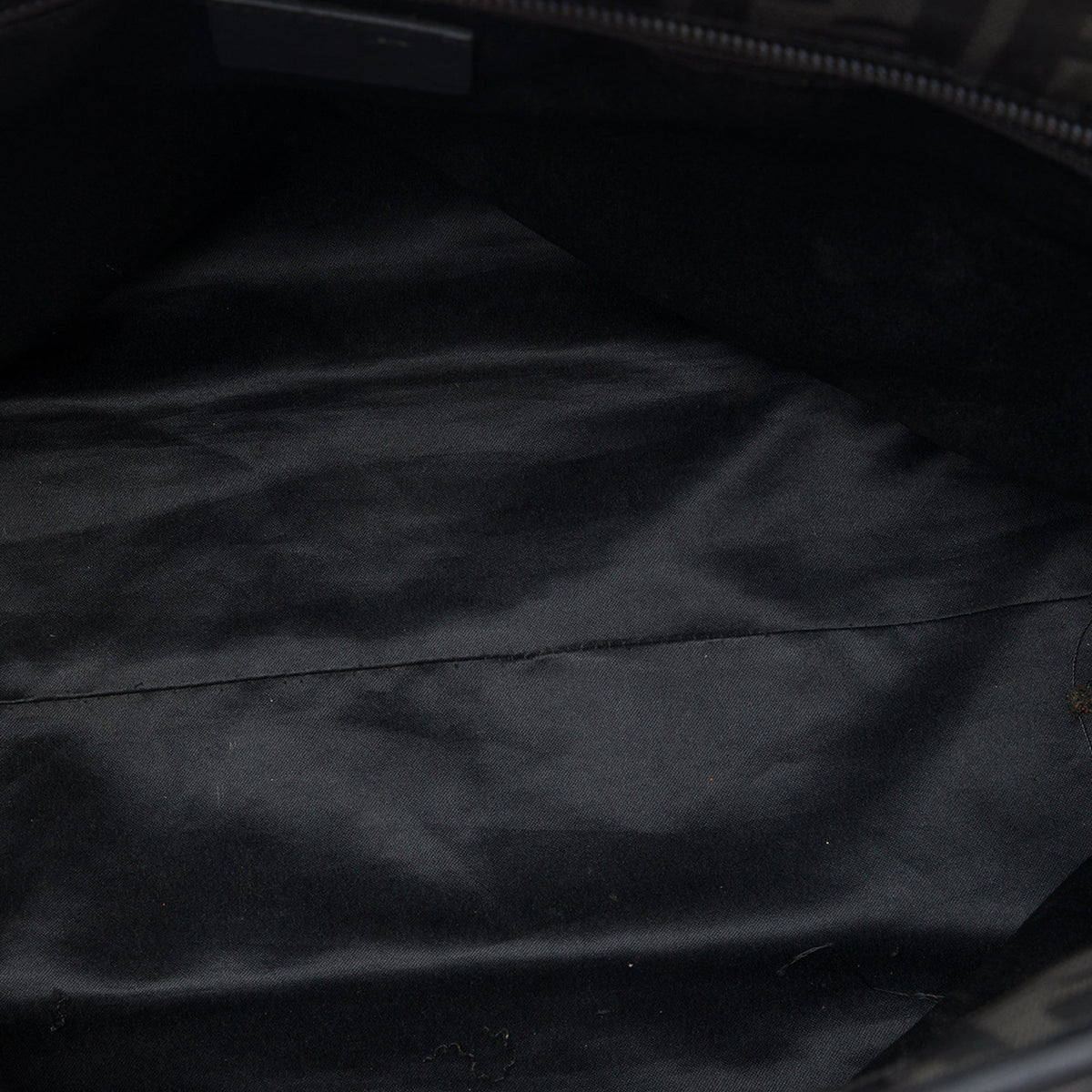 Fendi Medium Quilted Zucca Canvas Chain Roll Tote