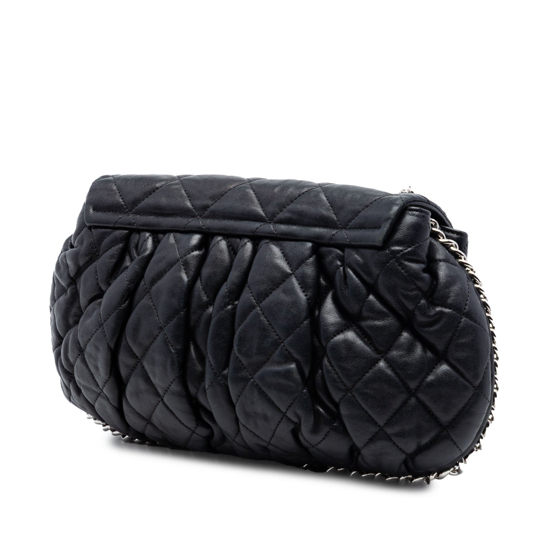 Chanel CC Quilted Lambskin Chain Around Flap