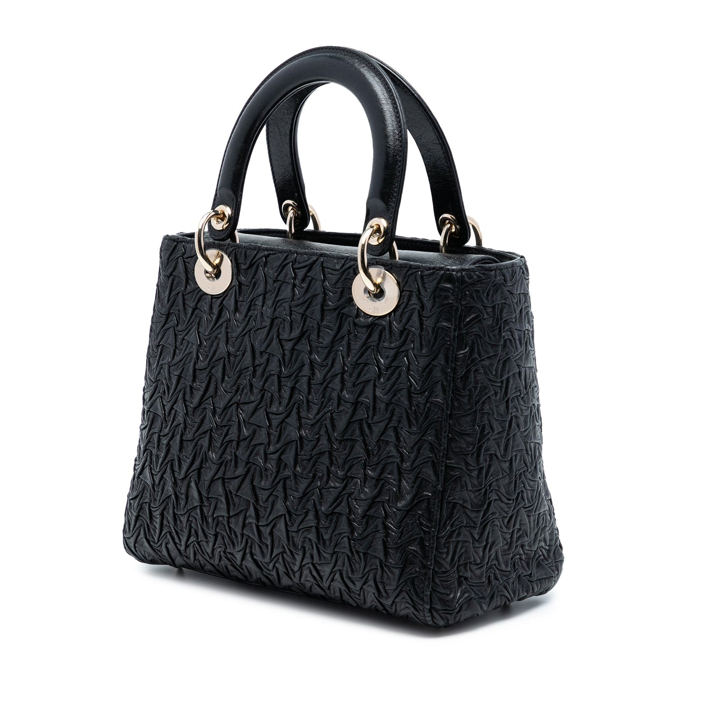 Dior Medium Wavy Crinkled Lambskin Lady Dior