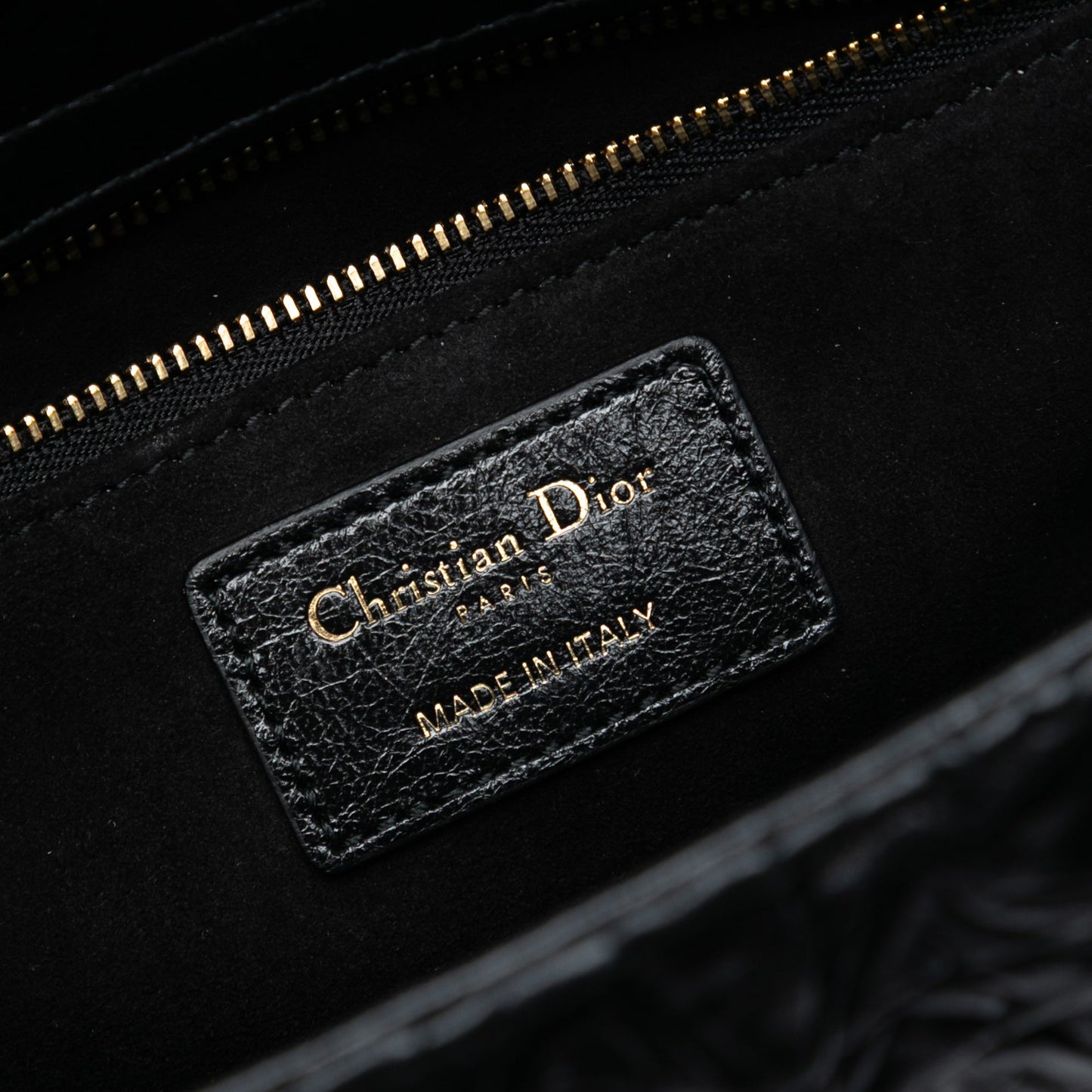 Dior Medium Wavy Crinkled Lambskin Lady Dior