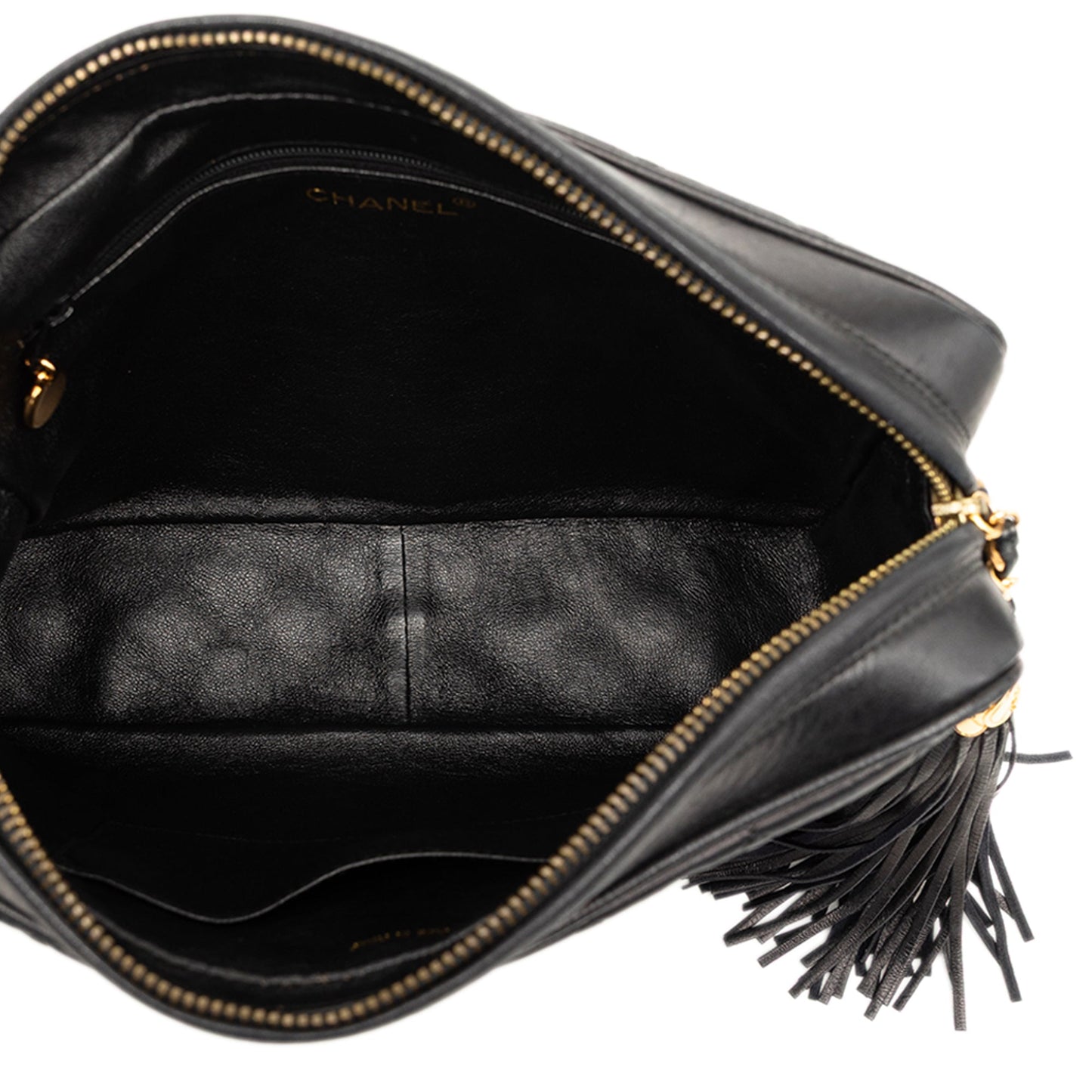 Chanel Medium CC Quilted Lambskin Tassel Camera Bag