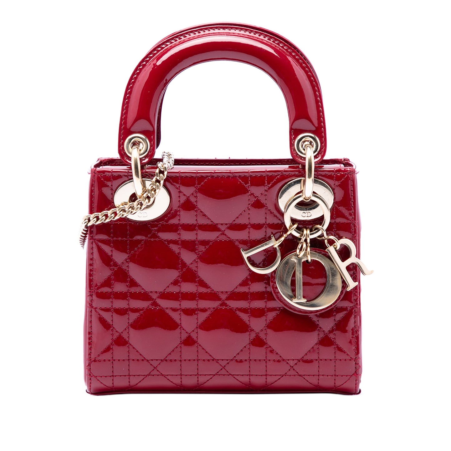 Dior Mini Patent Cannage Lady Dior