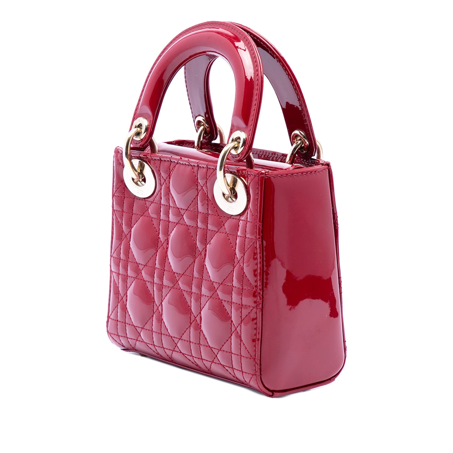Dior Mini Patent Cannage Lady Dior