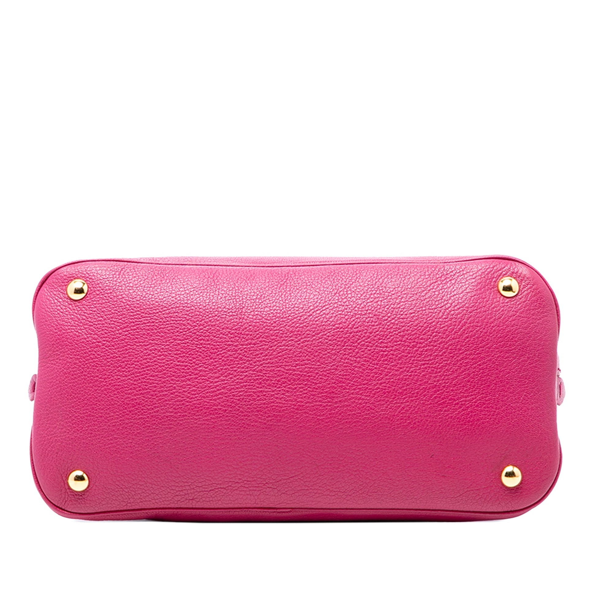Miu Miu Goatskin Madras Bowling Bag