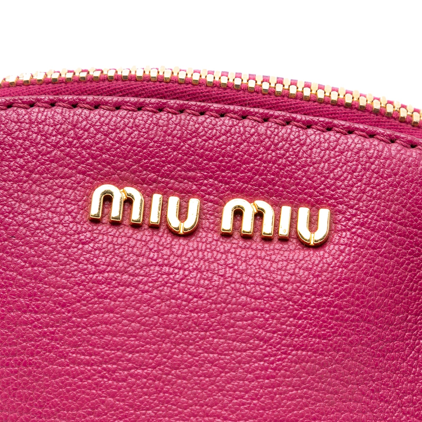 Miu Miu Goatskin Madras Bowling Bag