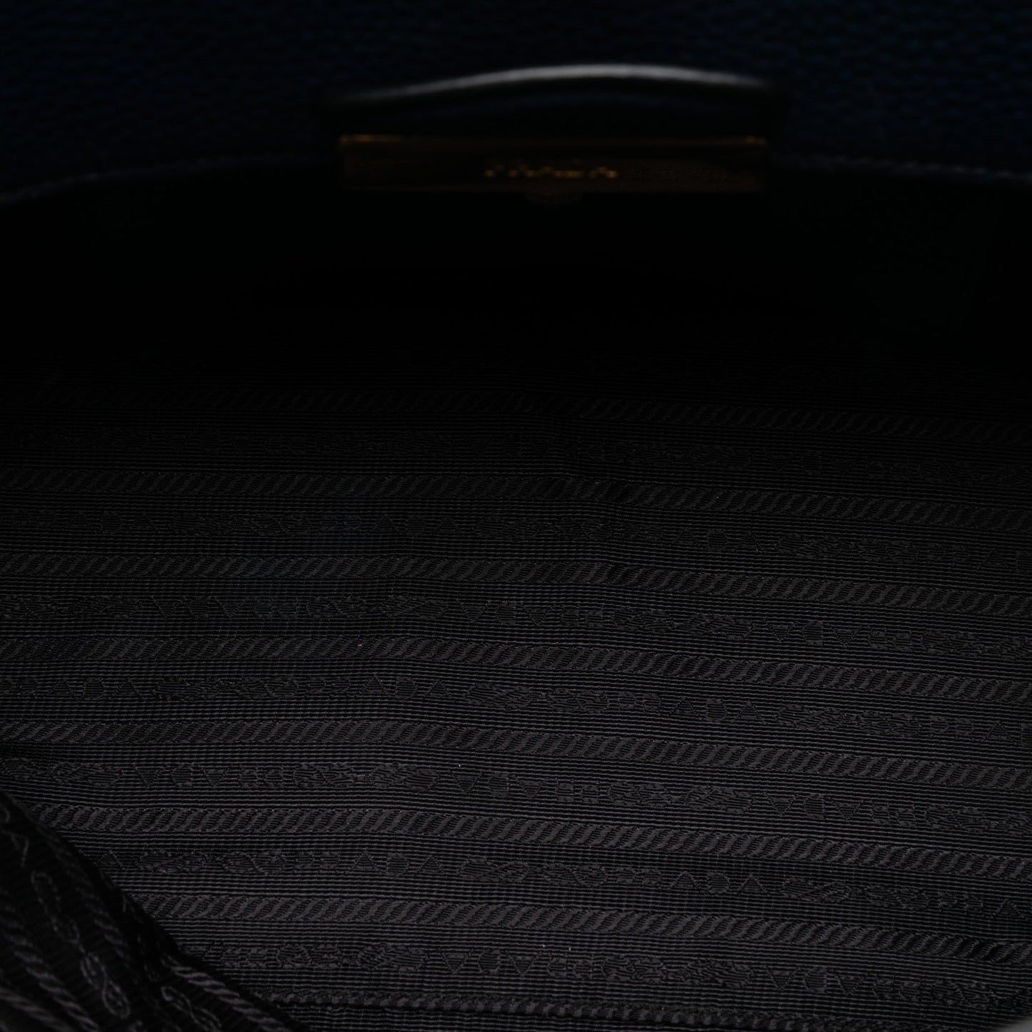 Prada Vitello Daino Sound Lock Satchel