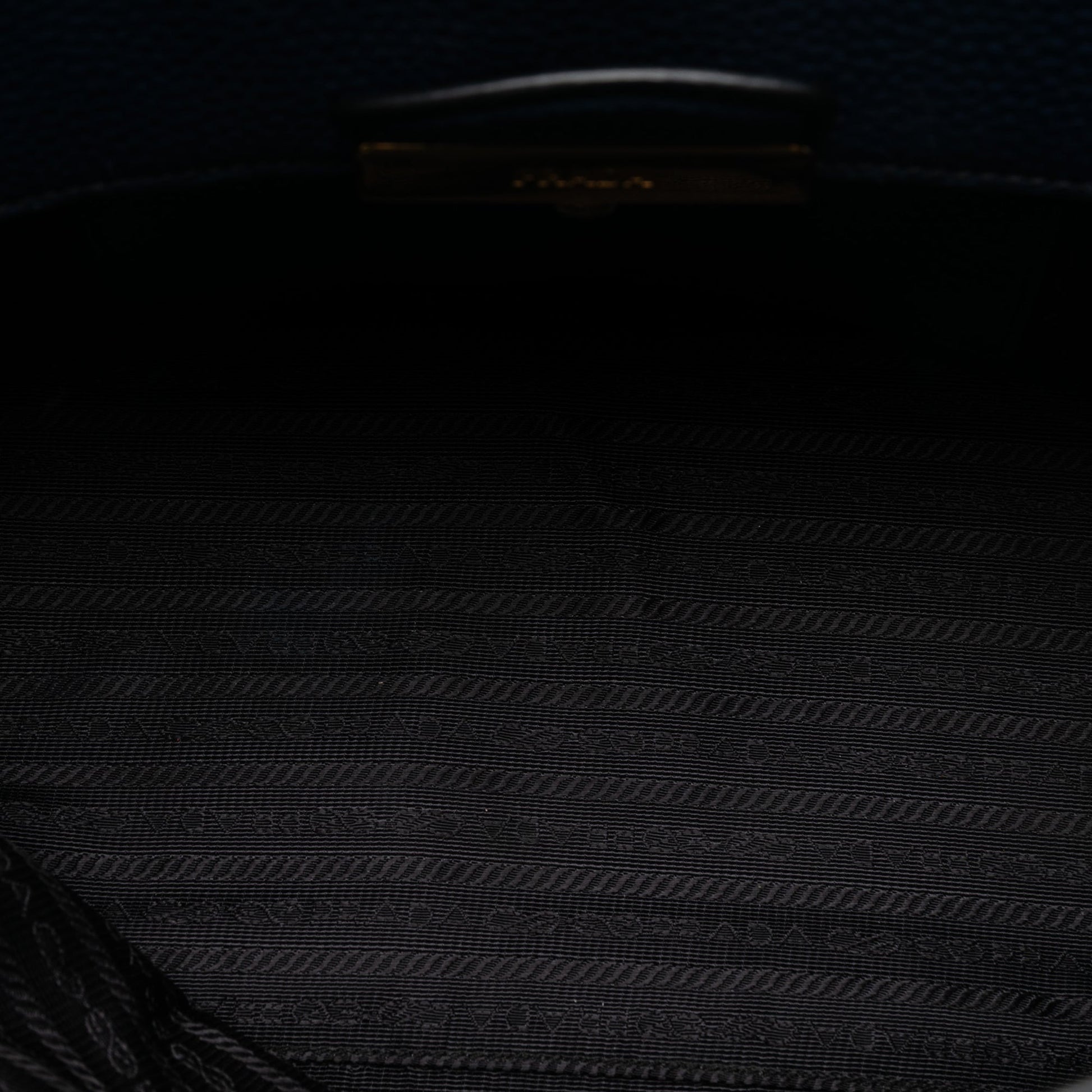 Prada Vitello Daino Sound Lock Satchel