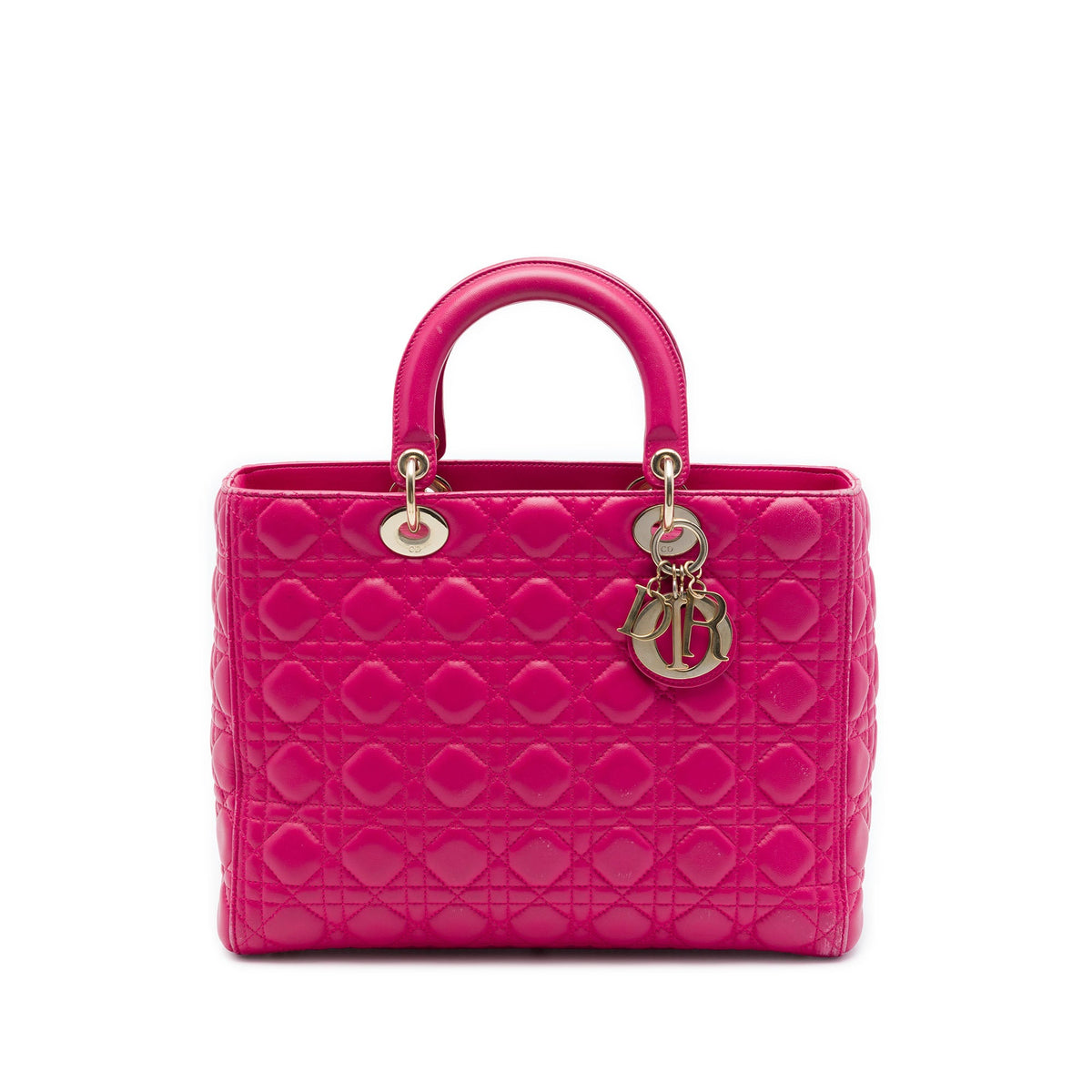 Dior Large Lambskin Cannage Lady Dior