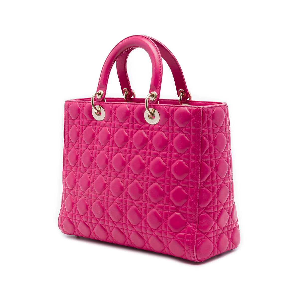 Dior Large Lambskin Cannage Lady Dior