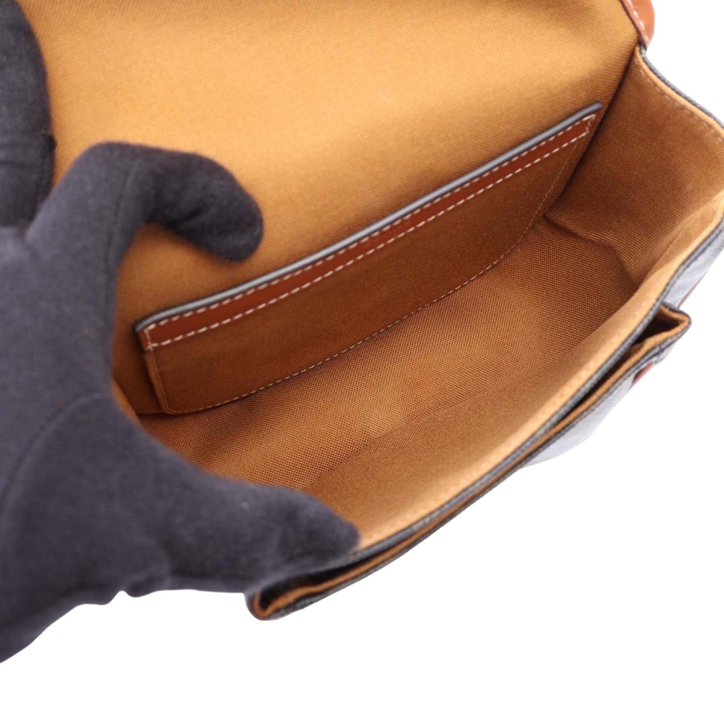 Celine Medium Triomphe Coated Canvas Folco Crossbody