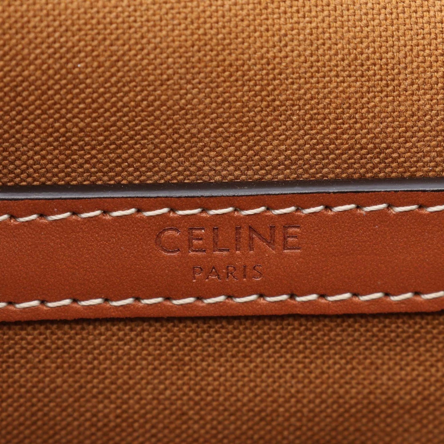 Celine Medium Triomphe Coated Canvas Folco Crossbody