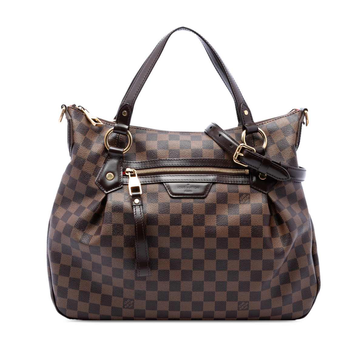 Louis Vuitton Damier Ebene Evora MM — Brown