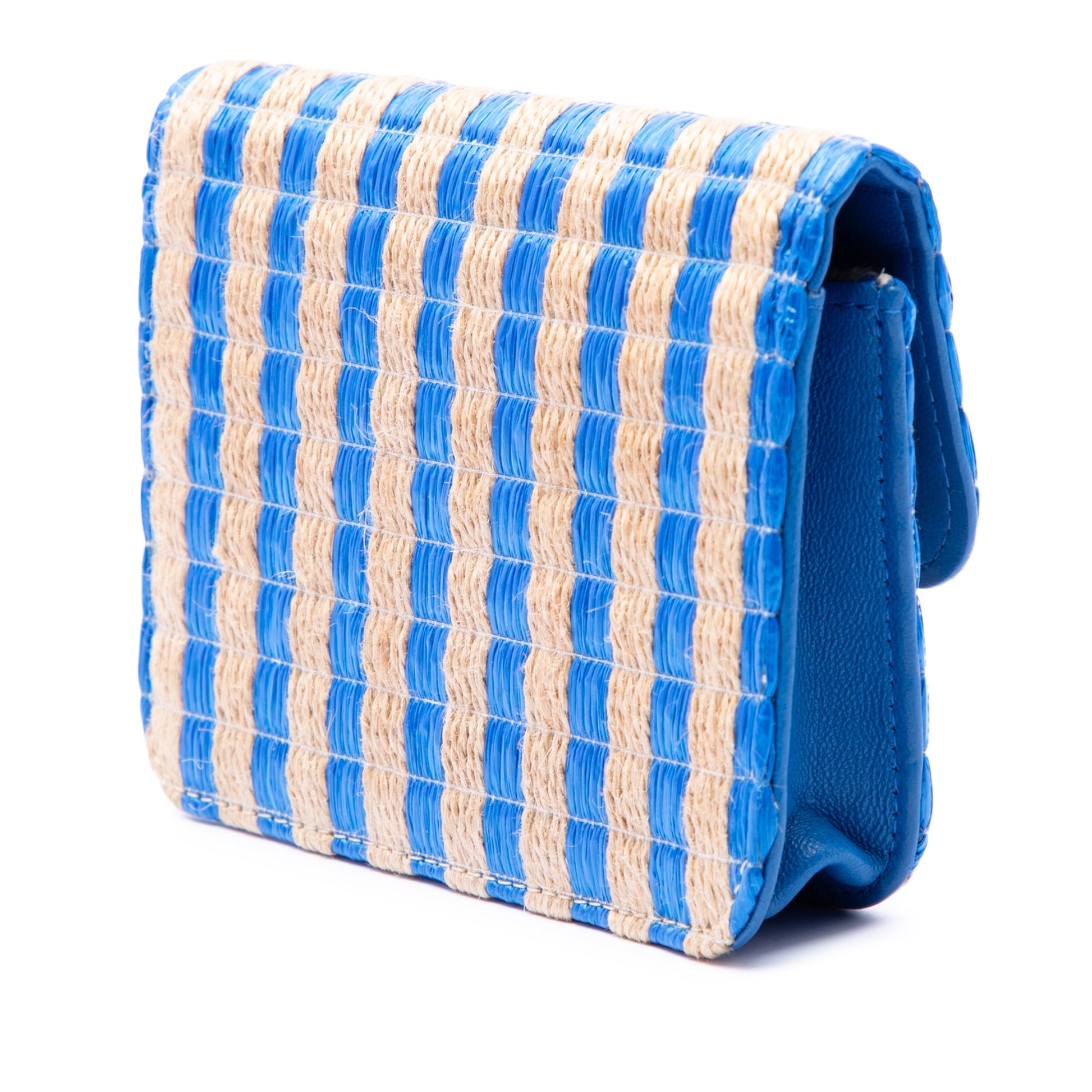 Chanel CC Raffia and Jute Striped Belt Bag