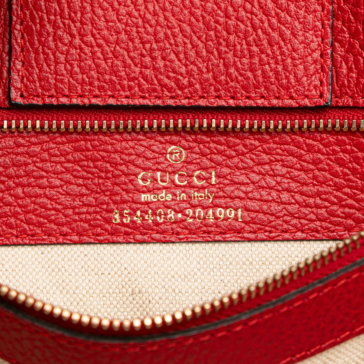 Gucci Medium Leather Swing Tote