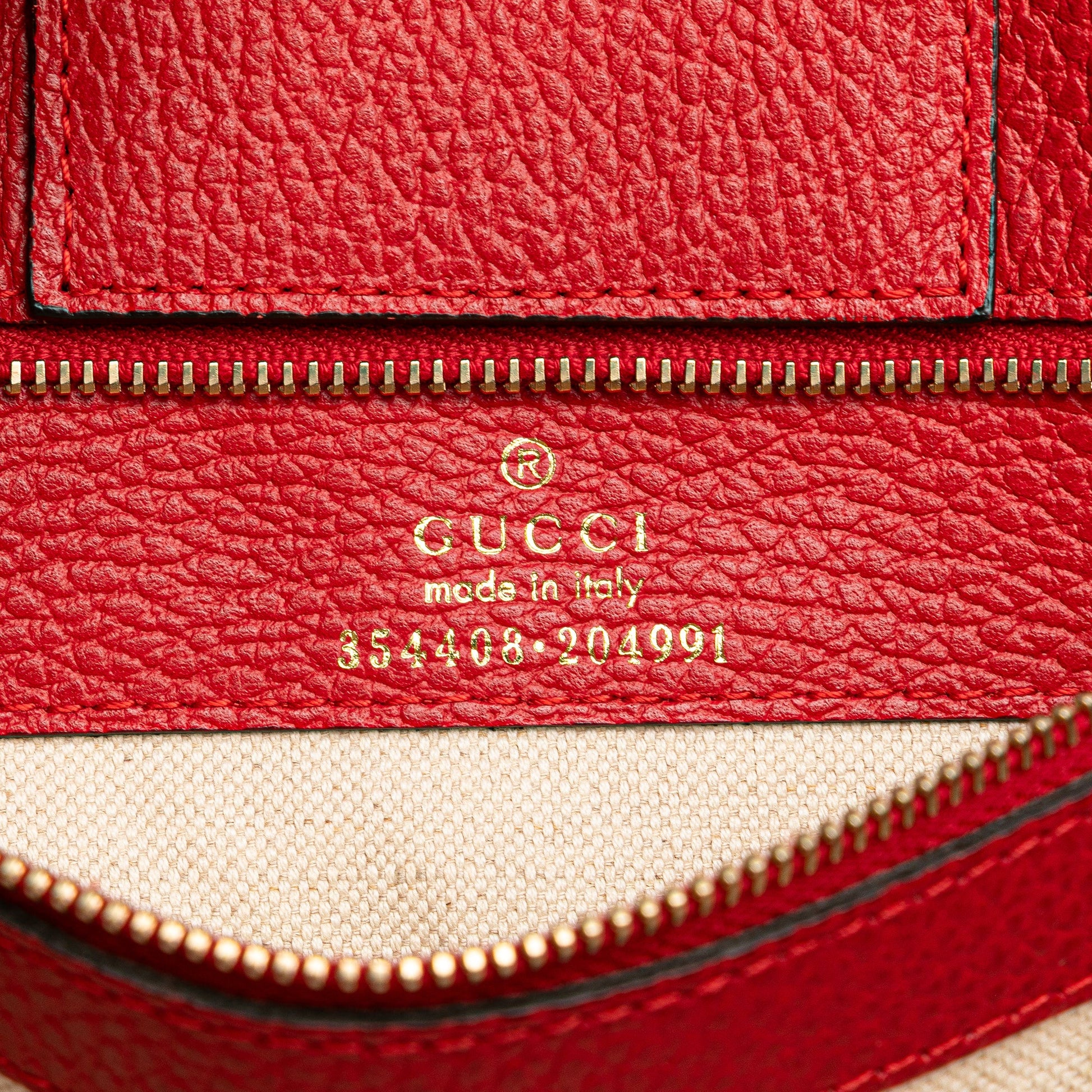 Gucci Medium Leather Swing Tote