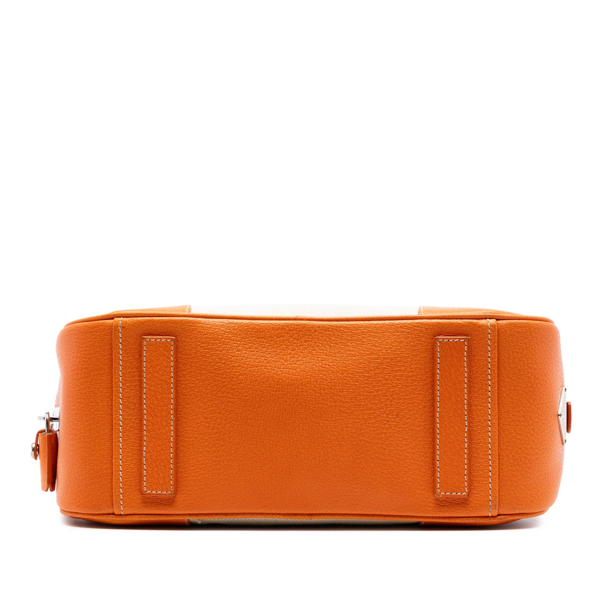 Prada Cinghiale Trimmed Canapa Handbag
