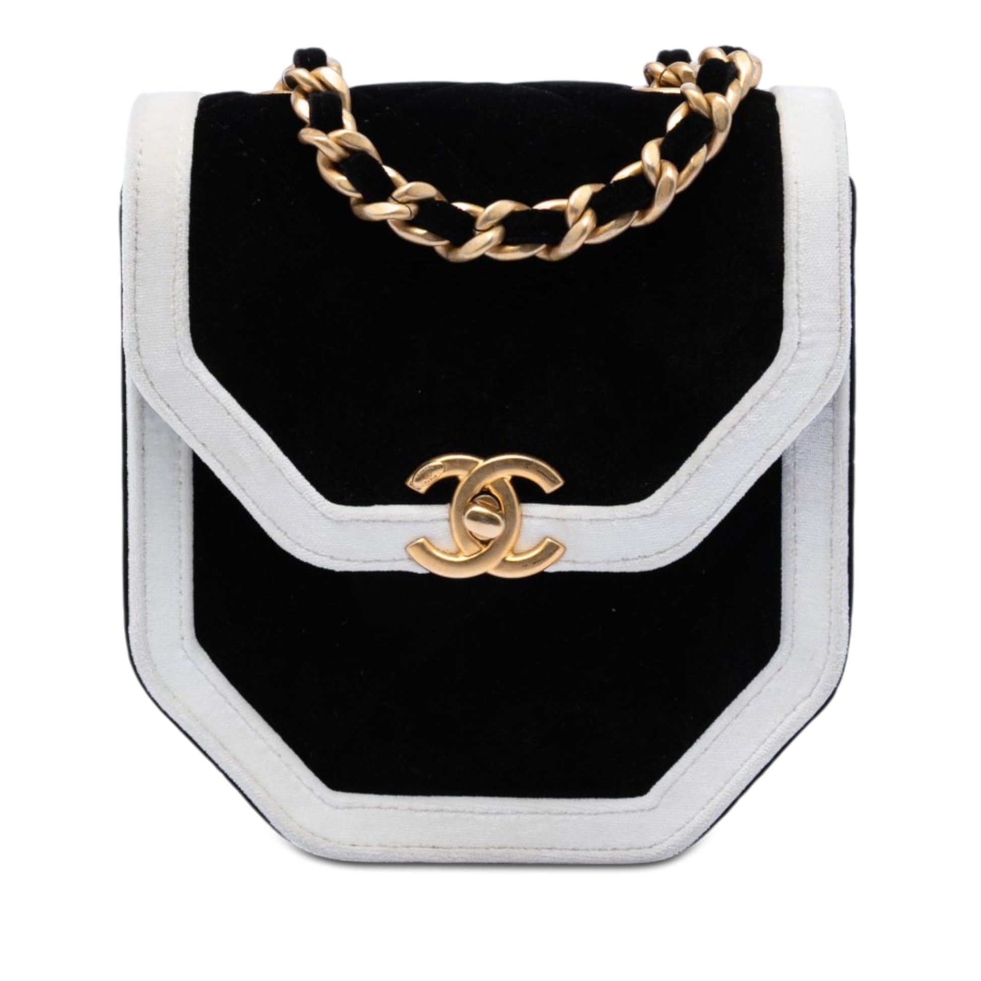 Chanel Mini Quilted Velvet Place Vendome Single Flap