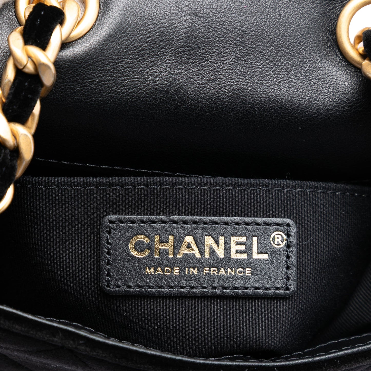 Chanel Mini Quilted Velvet Place Vendome Single Flap