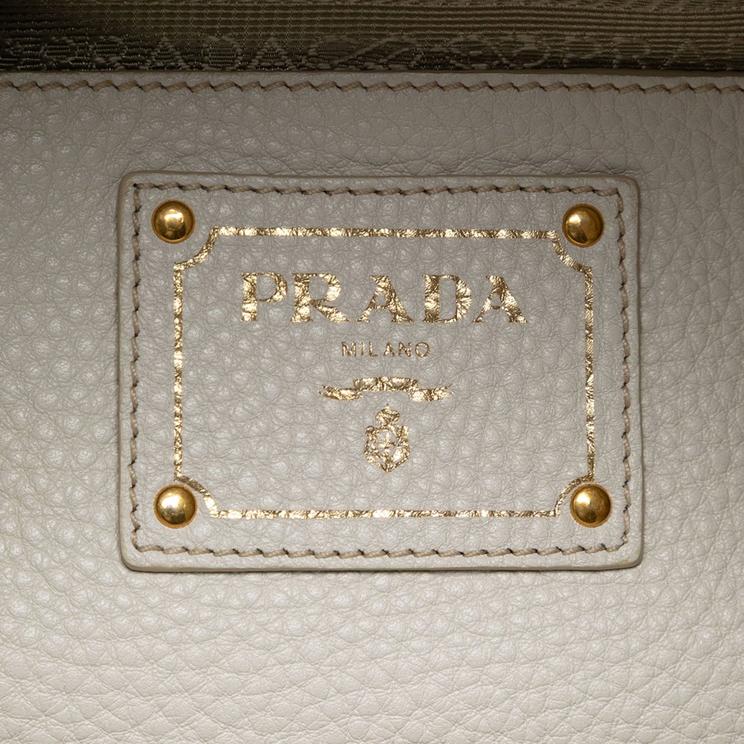 Prada Vitello Daino Side Zip Tote