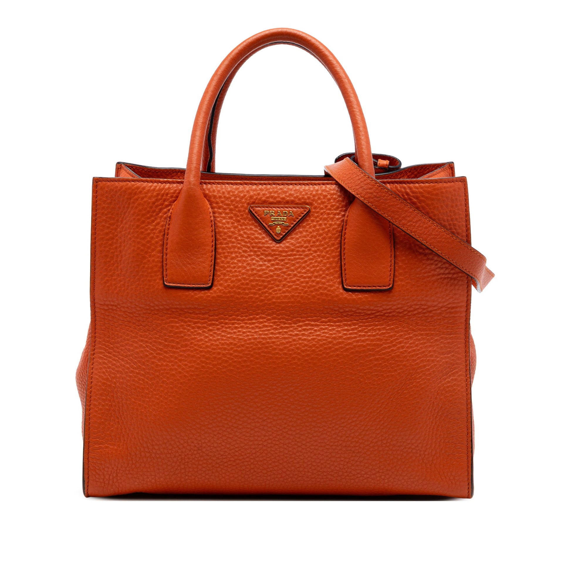 Prada Vitello Daino Open Convertible Tote