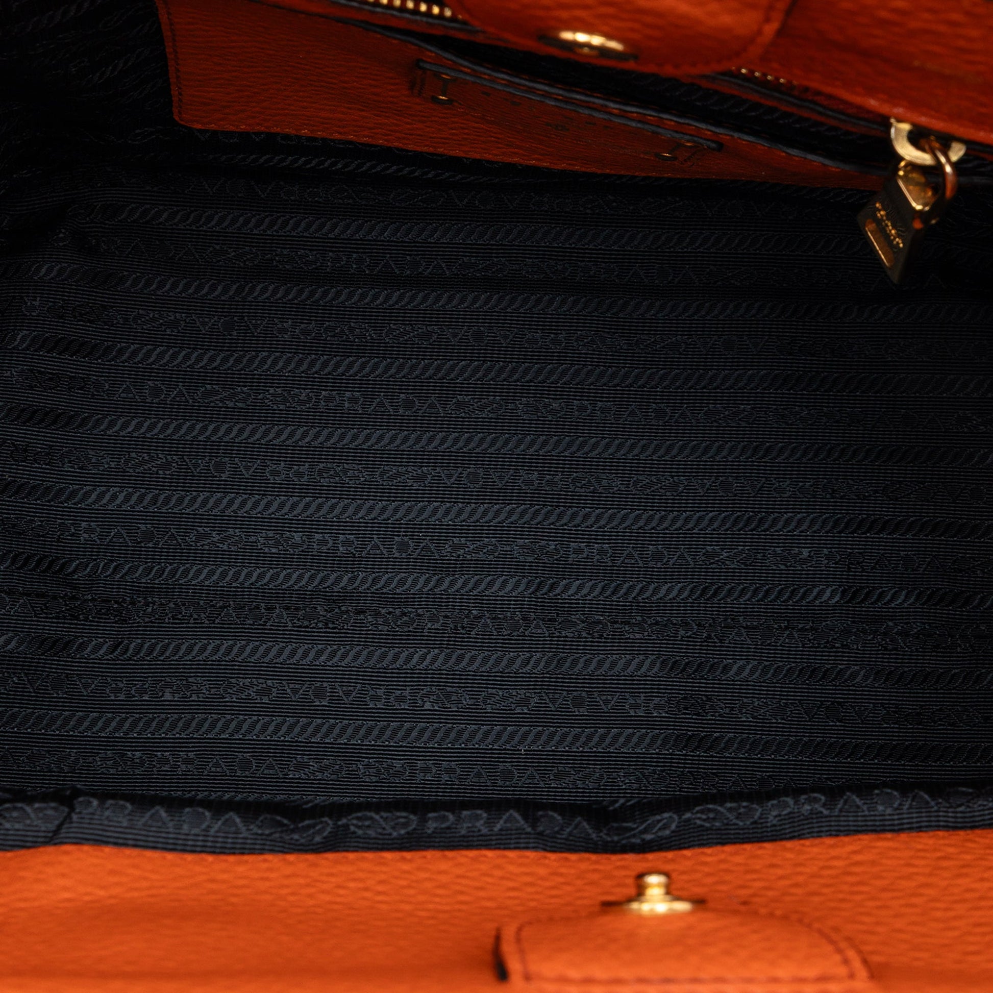 Prada Vitello Daino Open Convertible Tote