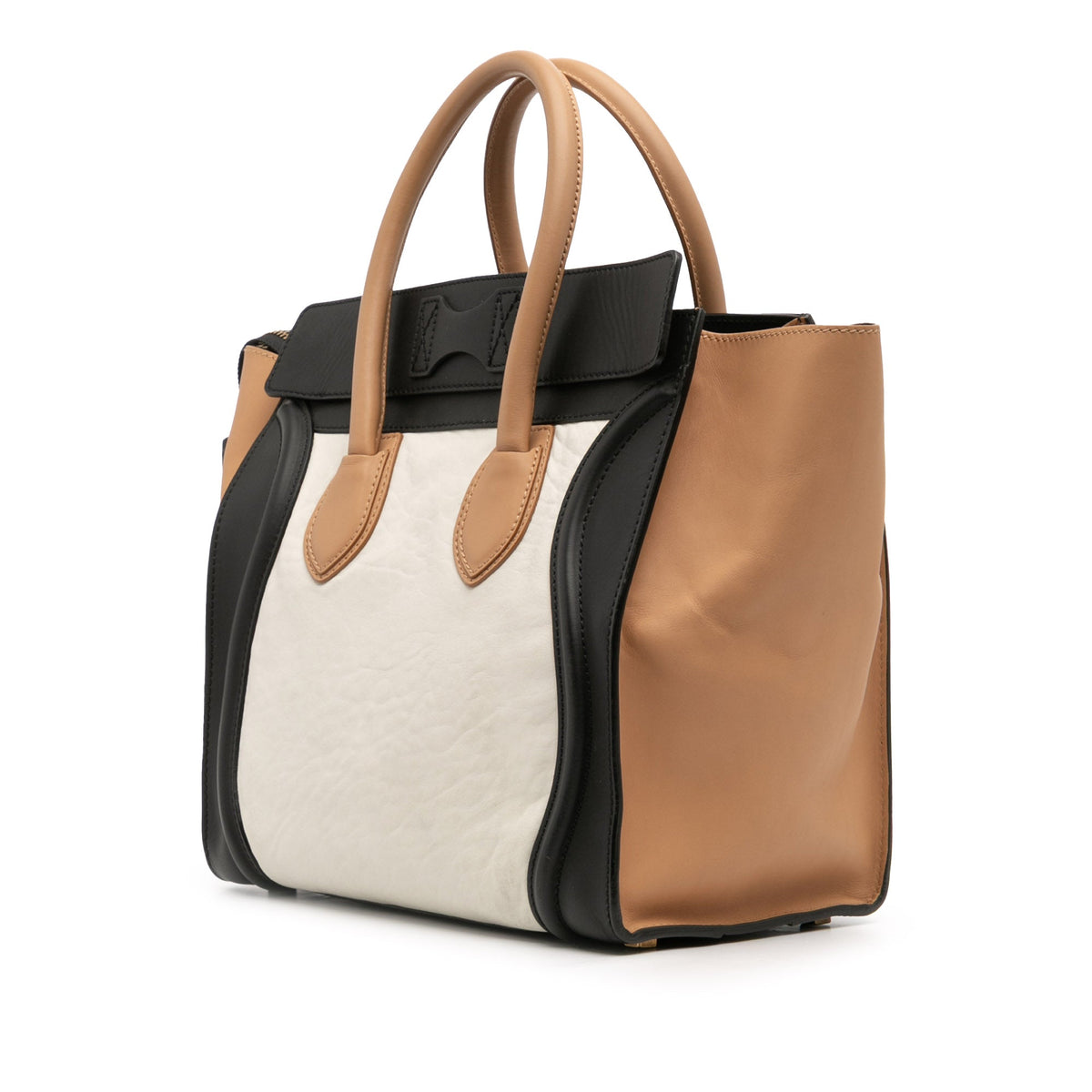 Celine Mini Tricolor Calfskin Luggage Tote