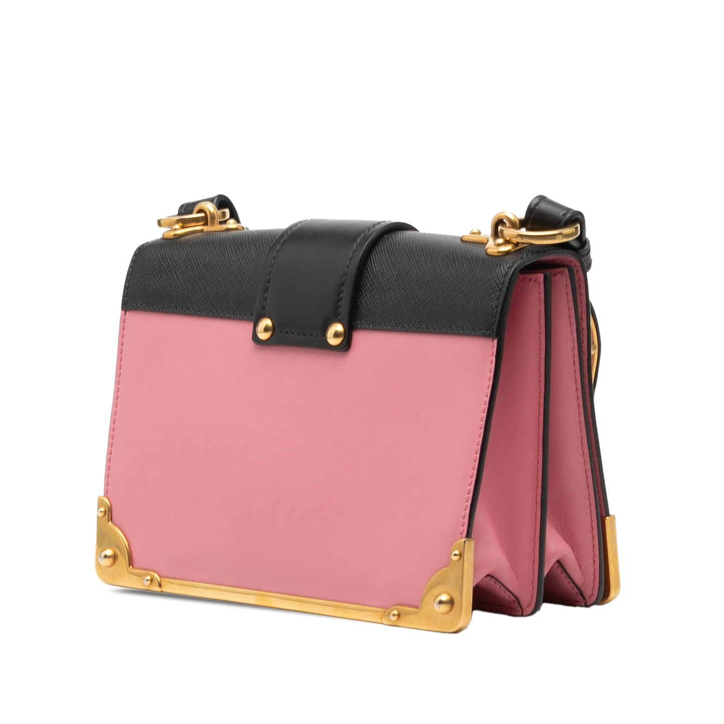Prada Saffiano Trimmed City Calf Cahier Crossbody