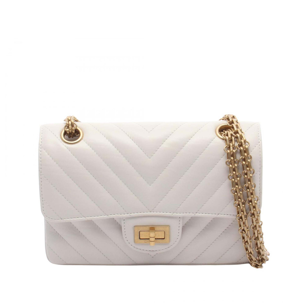 Chanel Reissue 2.55 Chevron Calfskin Single Flap 224