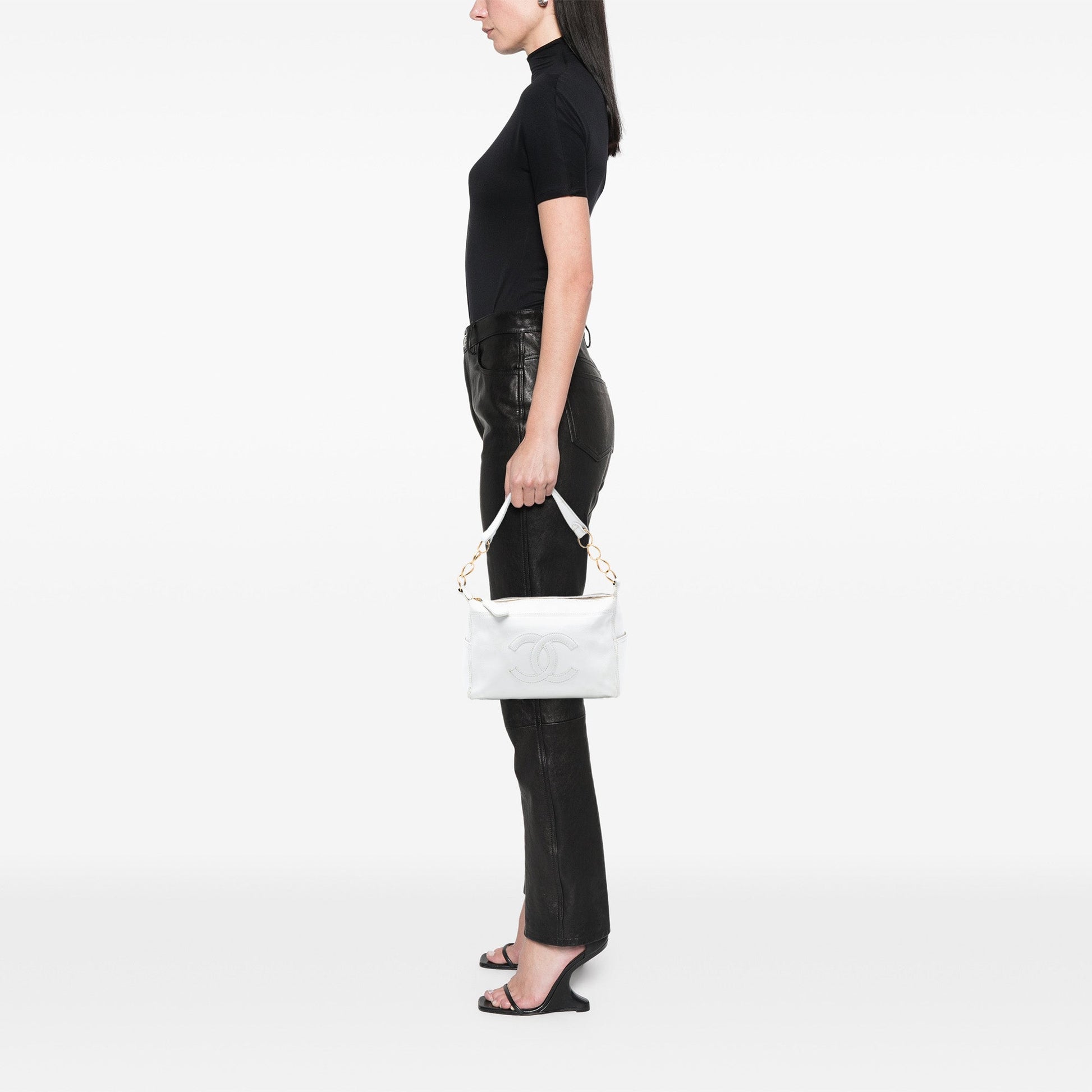 Chanel CC Caviar Chain Shoulder Bag