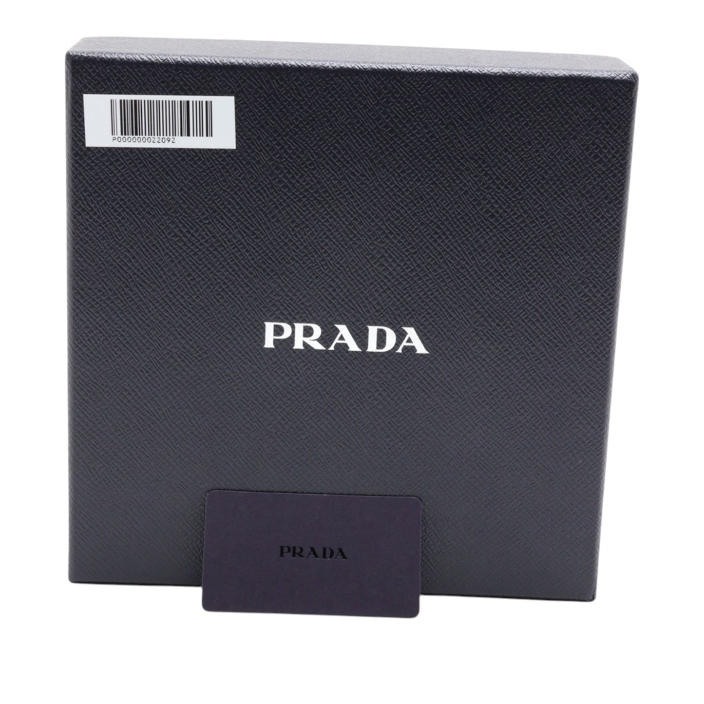 Prada Raffia Crochet Logo Embroidered Triangle Pouch