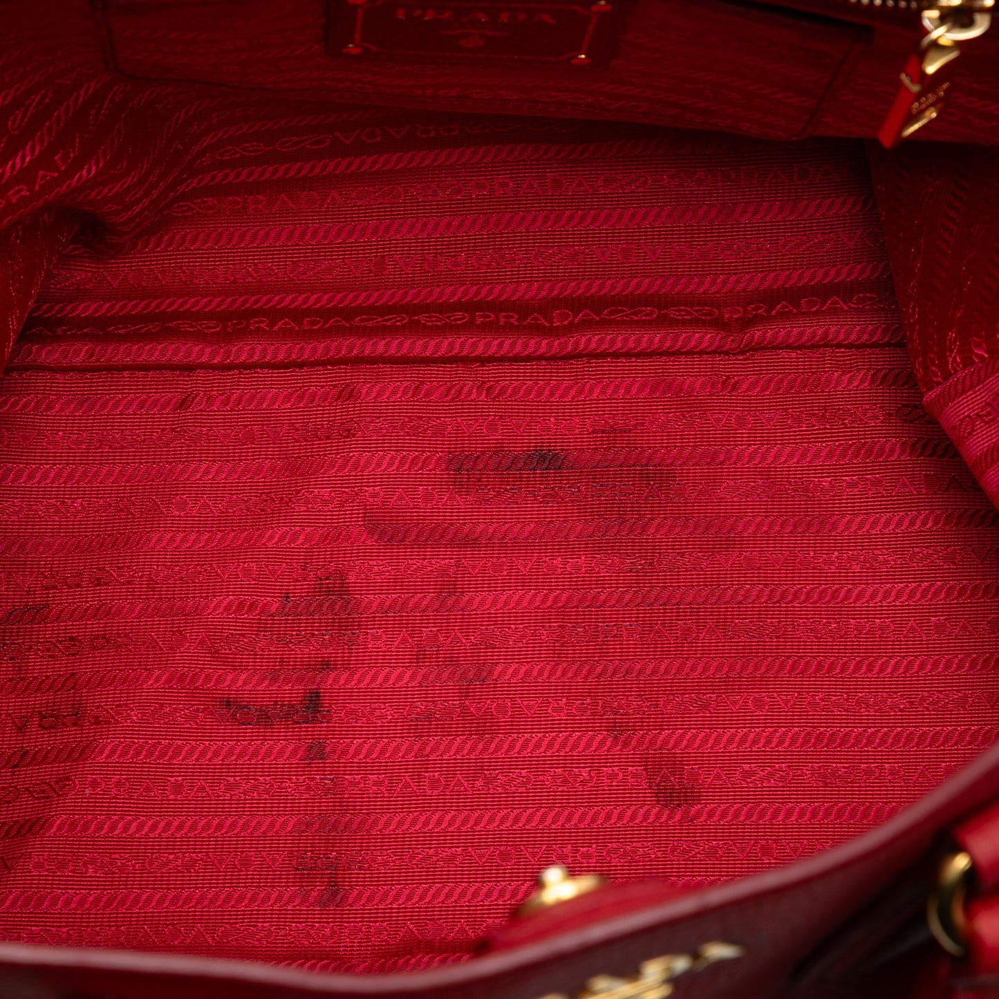 Prada Vitello Daino Open Convertible Tote