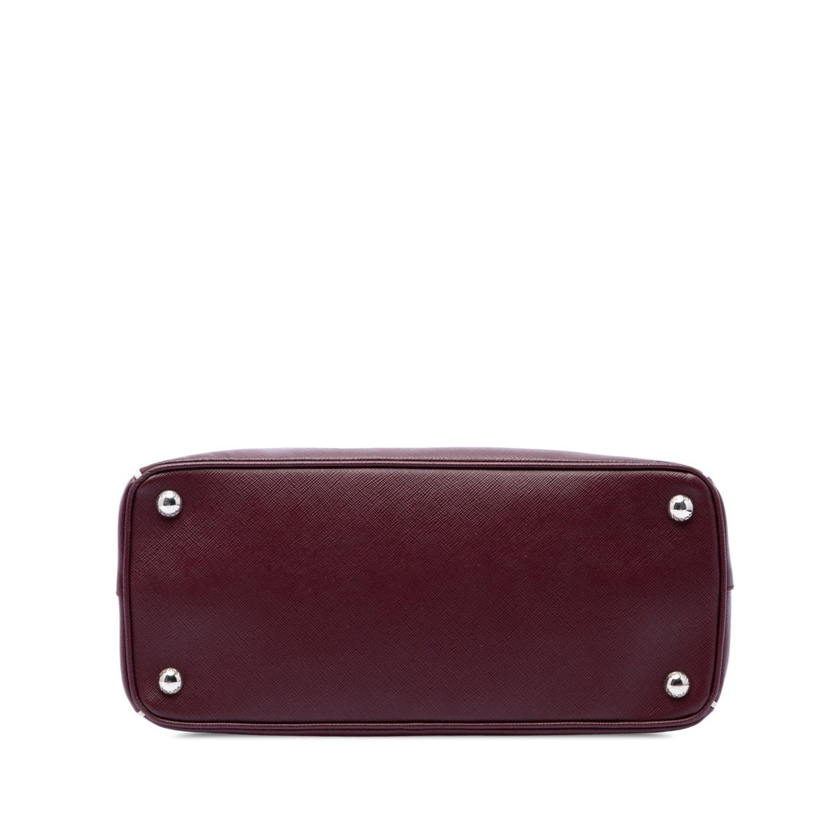 Prada Small Saffiano Lux Galleria Double Zip Satchel — Red