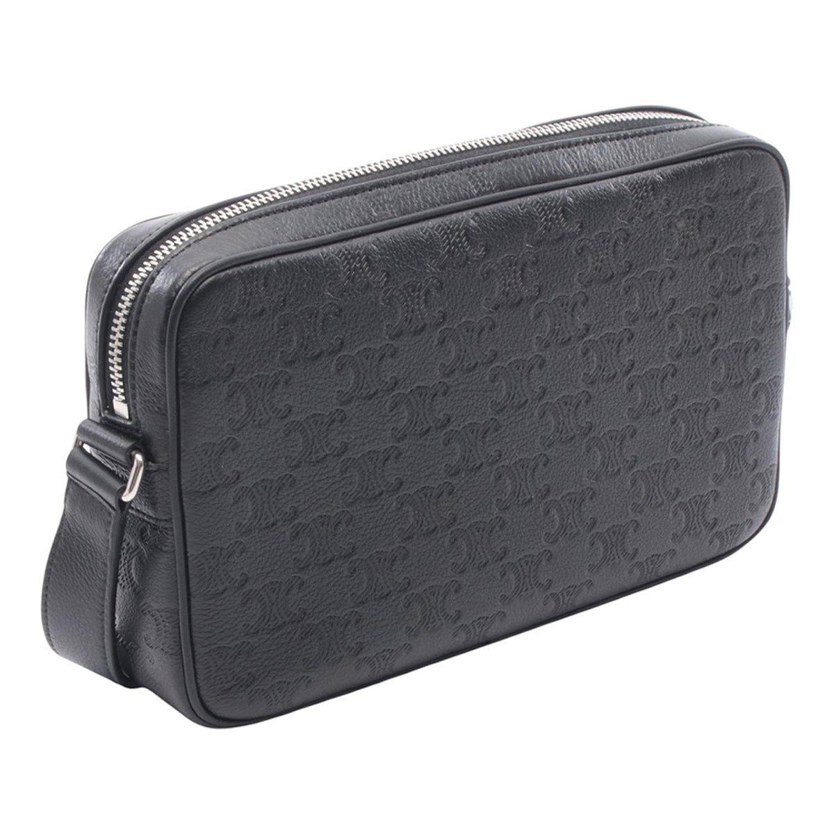 Celine Medium Triomphe Embossed Leather Crossbody