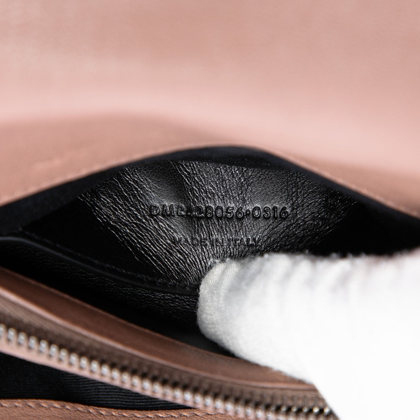 Saint Laurent Medium Chevron Sheepskin Monogram College Satchel